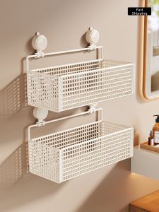 Multifunctional Wall Mounted Suction Cup Storage Shelf