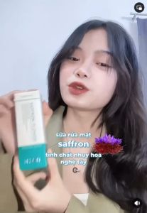 Chính hãng - Sữa Rửa Mặt HERKIN  Dưỡng Da Ngừa Mụn Sạch Nhờn Chiết Xuất Từ Nhụy Hoa Nghệ Tây Saffron 60ML