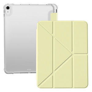 Ốp Lưng Nhẹ Có Thể Gập Lại Bằng Acrylic Cho iPad Thế Hệ Thứ 5-11 & Air 4/5/6/7 Pro 11 2018-2022 - Vỏ Bảo Vệ Giả Da Chống Sốc