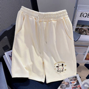 Casual กางเกงขาสั้นสตรีอเมริกันเอวสูงหลวม Fit ขาตรงออกแบบกระเป๋าอเนกประสงค์รายละเอียดใหม่ฤดูร้อนมาถึง