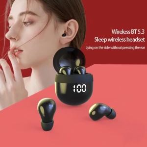 Baru SK18 tidur fon inga tanpa wayar Bluetooth 5.3  tanpa wayar tanpa wayar dengan Mic HD pengurangan bunyi dalam inga muzik fon kepala Zweicx