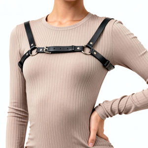 Leather Body Harness Women Adjustable Punk Goth Top Bra Outfit Clubwear