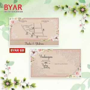 Blangko Undangan Kertas Undangan Pernikahan Byar 68 Harga Termurah Gratis File Setting
