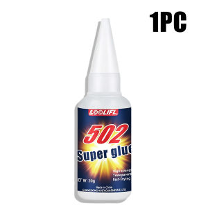 LOOLIFL | 20g Clear 502 Super Instant Glue Fast Curing Strong Bond Low Odor Multi Material Repair Adhesive for Metal Plastic Wood Ceramic