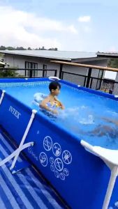 Intex สระน้ำสี่เหลี่ยม ขนาด 4.5 x 2.2 x 0.84 ม. สีน้ำเงิน สำหรับเล่นน้ำ มีความทนทาน และคงทน ใหม่และแท้100% จัดส่งเร็วทันใจ!