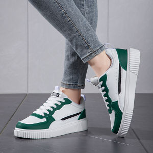 รองเท้าผู้หญิงรองเท้าสเก็ตบอร์ดBreathableสําหรับชายแฟชั่นรองเท้าผ้าใบน้ําหนักเบาสีเขียวกีฬารองเท้าสบายๆกลางแจ้งSize36-44