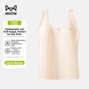 MiiOW | Extended Cotton Thin Girls Vest Bra For Puberty