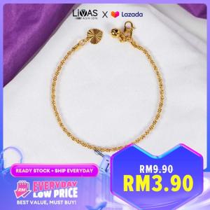 Gelang Tangan Charm Bracelet For Women Emas Korea Emas Bangkok Gold Plated Comel Cute Murah Borong Indian Set Aesthetic