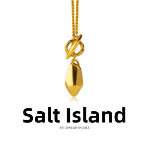 YANDAO | Minimalist Elegant Designer Gold Necklace for Sweater