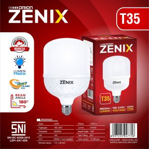 Bohlam LED Orion Zenix 35W T35 3850lm 180-240V 8500K Garansi 1 Tahun Produk SNI Extra Bubble