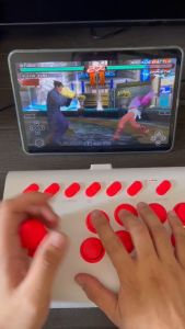 Bigger Version Arcade Stick Wireless Controller for P4 Switch Console PC TV iOS Android