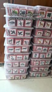 Benda Regu Pramuka Lengkap & Set Bendera Pramuka