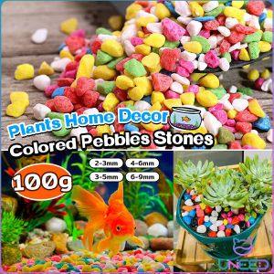 Need Colored Pebbles Stones Aquarium Decoration Artificial Stone Home Decor 100g