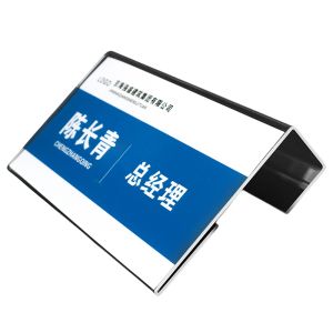 Transparent Acrylic Office Position Nameplate