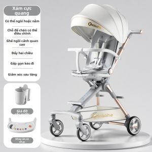 KIUMO | Xe Đẩy Trẻ Em Gập Được Có Khả Năng Lật Ngược Nhìn Cao
