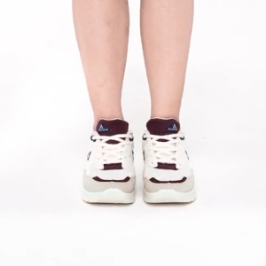 Aerostreet 37-41 Ortiz Natural Burgundy Natural - Sepatu Sneakers Sport