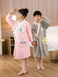 Childrens Bath Towel Soft Absorbent Cotton Wrap Style Robe Boys Girls Polyester Nylon Fabric Childrens Home Textile Bath Towel
