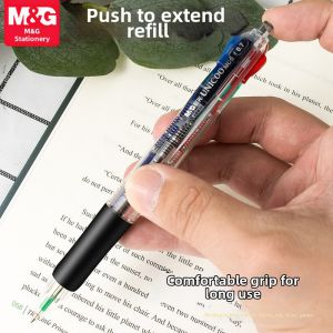 M&G | 4-Color Click Retractable Ballpoint Pen 0.7mm