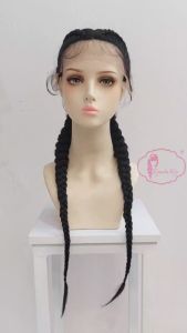 Mengenal Ryuuta Wig Lace Front Wig Cornrow 2 Braids