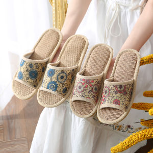 Dép Vải Lanh Mùa Hè Cho Nam Và Nữ Dép Vải Lanh Thoáng Khí Cho Khách Đến Nhà Dép Vải Lanh Thoải Mái Cho Mọi Lứa Tuổi