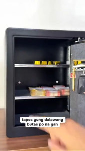 EXPOSE 45cm LCD Safe Box Model Fingerprint Password Safe for Home Use Office Smart Anti-theft Storage Box