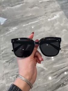 Authentic Shades For Women Oversized Frame Original Brand Modern Fashion Polarized sunglasses For Chubby Face Anti Glare Reflection UV400 Protection Beach Travel Driving