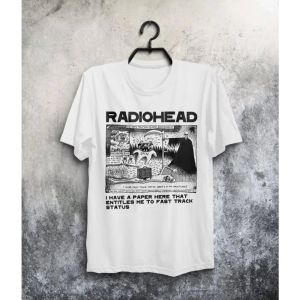 Super Elastic Casual RADIOHEAD THE BENDS Vintage Women Men T-shirt Oversized Cotton Casual Round Neck Loose Female Male Clothing