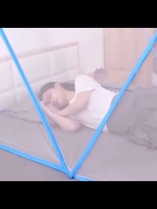 มุ้งกันยุง มุ้งพับได้ ไม่ต้องติดตั้ง ละกันแสง ระบายอากาศดี เหมาะกับเตียงทุกประเภท