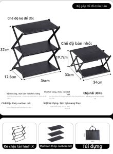 Kệ xếp đa năng 2 trong 1 gấp gọn
