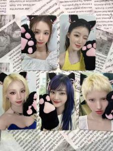 Mini 8 Signature Card Gidle Official Card Zhao Miyan Muvve3.0 Minnie Double-sided Film Material Non-washable Paper Filling