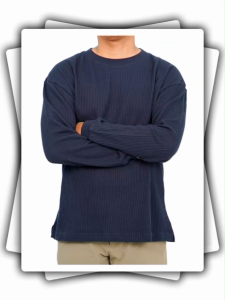 KAOS WAFFLE LENGAN PANJANG/KAOS WAFER LENGAN PANJANG POLOS/KAOS WAFFLE  KEKINIAN KAOS WAFFLE PREMIUM