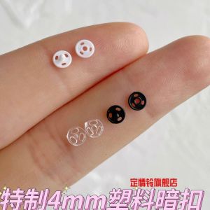 Super Small Plastic Dark And Light Color Buckle Buttons DIY Hand Sewing Dolls Black White Color Fastening Hidden Buttons