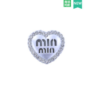 เข็มขัดประดับรองเท้า Crocs/Cross Accessories ลายหัวใจสีเงินชุบไฟฟ้า หัวเข็มขัดรูปใบไม้ แฟชั่นฤดูร้อน