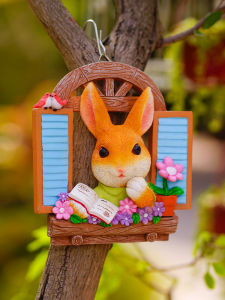 Discover the Charm of Synthetic Resin Country Style: Cute Rabbit Wall Decorations & More