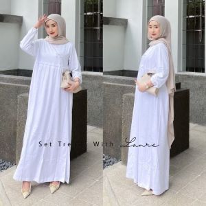 Amira Dress Bahan Kaos Cotton Combed By Lanre Gamis Rempel Busui Jumbo
