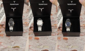 Đồng hồ nam Territory PRX PDM01 Watch Mặt kính Mineral Crystal Dây thép đeo tay cao cấp chính hãng