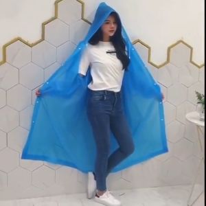 EVA Rain Coat Waterproof Raincoat Hoodie Rainsuit Outdoor Hiking Fishing Rainwear Baju Hujan