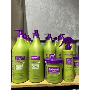Kem ủ tóc collagen Morgarji dầu xả tóc collagen phục hồi tóc hư tổn mềm mượt 500Ml chính hãng