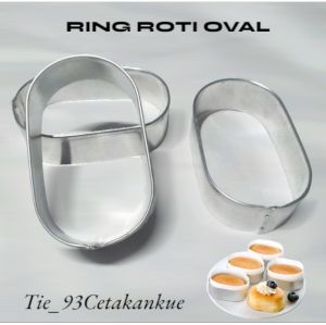 Ring Roti oval / Ring Hotdog / cetakan kue bentuk lonjong / Cookie cutter cake
