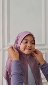Kerudung Hijab Jilbab Anak Perempuan - Jilbab Anak 1 Sampai 10 tahun - Hijab Segitiga Jersey Instan - Jilbab Instan Terbaru 2025 Kekinian Viral