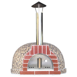 Italian Style Fruit Wood Fire Pizza Oven Gas Powered Carbon Baking Bread Oven Homestay Farmhouse Black Pizza Oven