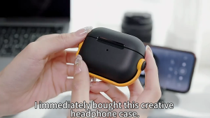Tri-Town Creative Lock Catch Case Anti-drop Protective Cover for Airpods 4 1/2/3/Pro Pro2 Case 1/2Gen Lock Anti-lost Earphone Case