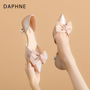 Daphne | High Heel Sandals for Women Slim Heel French Style Pointed Toe Bowknot