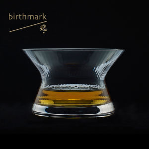 Rotating Whiskey Crystal Glass Cup Customized Personalized Design Handmade Beverage Servingware Unique Shape Alcohol Cup