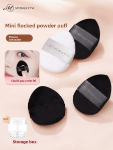 MONLEYTA | Mini Finger Velvet Ultra Soft Non-Powdering Setting Powder Compact Air Cushion Concealer Foundation Liquid Special Use