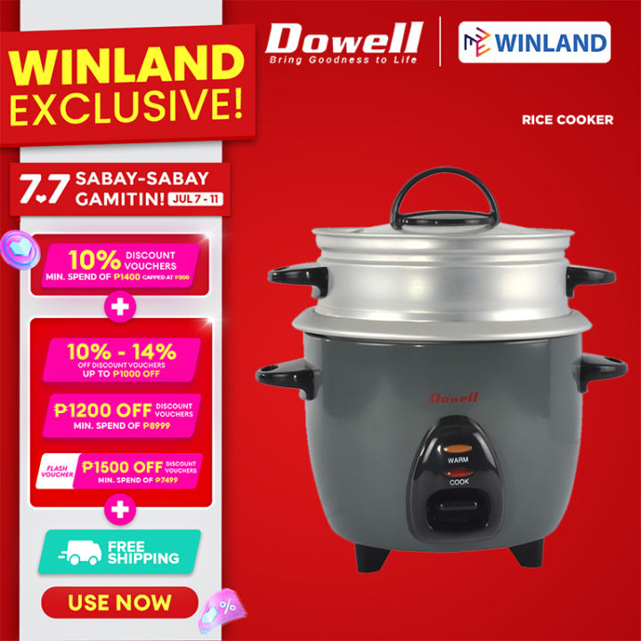 Dowell by Winland 10 cups Rice Cooker with Steamer RCS-10 | Lazada PH