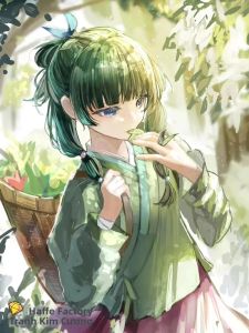 KAYOU | Bộ Tranh Kim Cương 5D DIY - Maomao The Apothecary Diaries Anime Art Full Drill Trang Trí Tường Bằng Đá Quý Thủ Công Quà Tặng Gia Đình