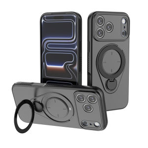 Luxury Magnet 360° Rotating Stand Armor Magnetic Phone Case for IPhone Air 17 16 Pro Max 16 Plus 16Pro 17Pro Protection Cover