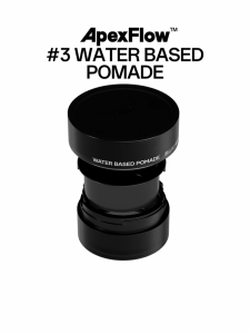 ApexFlow #3 Water Based Pomade – Refillable Hair Styling Oil with Strong Hold Easy Wash