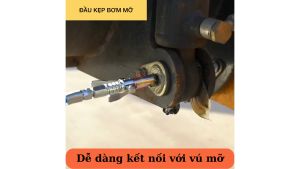 Đầu Kẹp Bơm Mỡ 6 Chấu 2 Cánh-Chịu Áp Cao - Chất Liệu Thép Cao Cấp